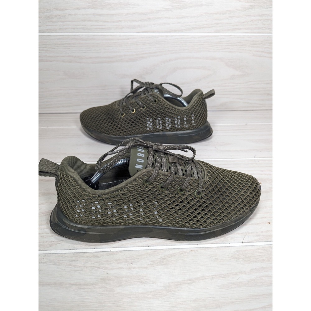 NOBULL No Bull Green Diamond Mesh‎ Runner Shoes Men's Size 7.5 Women's 9 - Picture 5 of 10
